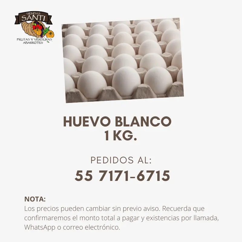 HUEVO BLANCO AVIC 1 KG