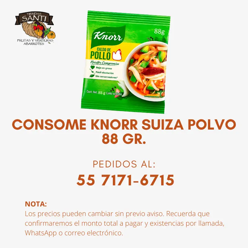 CONSOME KNORR SUIZA POLVO 88 GR.