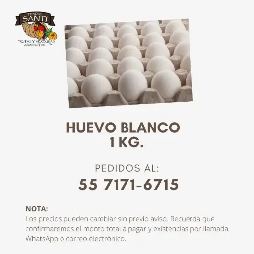 HUEVO BLANCO AVIC 1 KG
