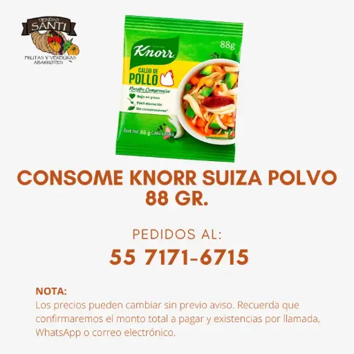 CONSOME KNORR SUIZA POLVO 88 GR.